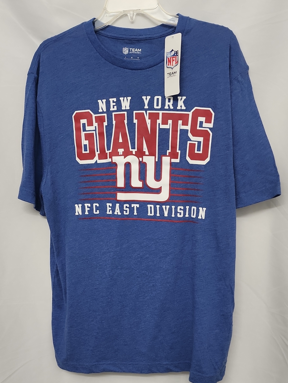 NFL New York Giants Heathered Blue Tee Men's Size Large New With Tag